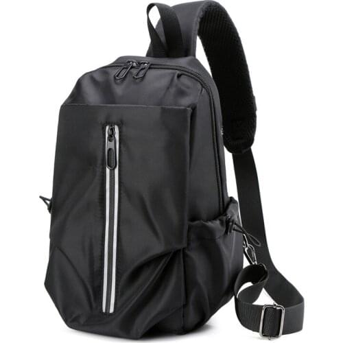 Laptop Computer Men One Shoulder Backpack Pure Color Polyester Rucksacks Multifunctional Three Types Selectable Travel Bags