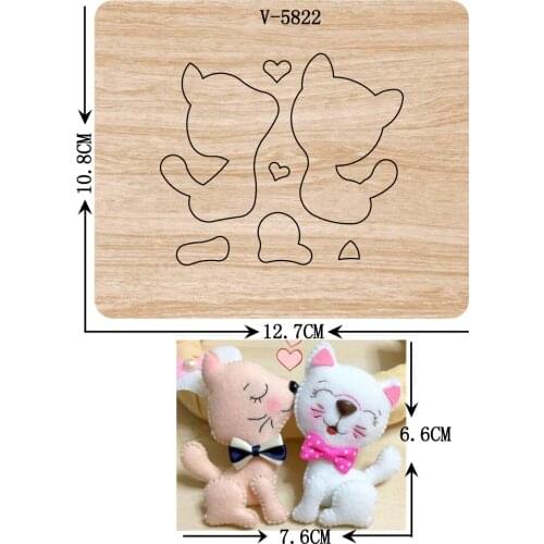 New Cat wooden dies cutting dies for scrapbooking Multiple sizes V-5822