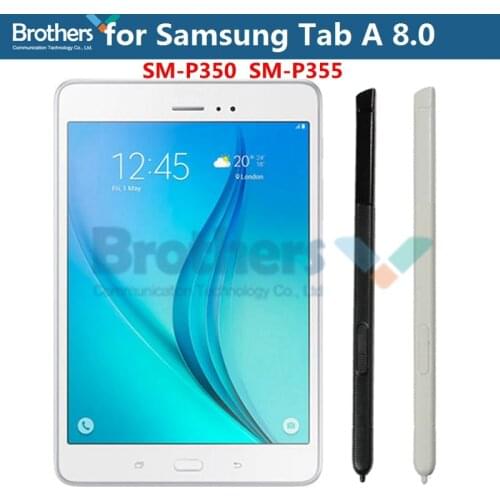 Original Capacitive Touch Pen For Samsung Galaxy Tab A 8.0 S Pen 2015 Stylus Touch S Pen for P350 P355 Replacement Black White