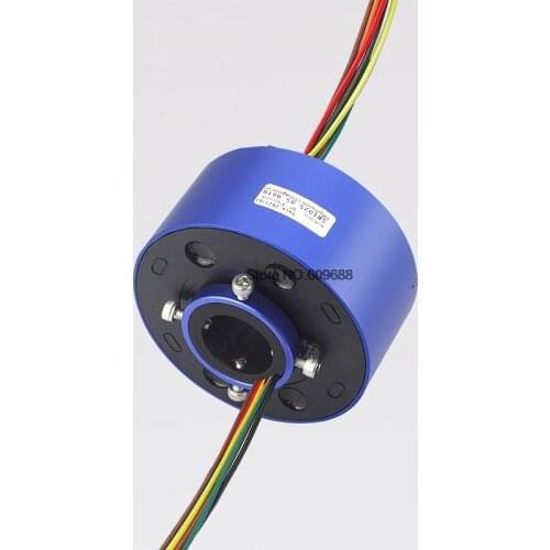 Hole High Current Slip Ring Conductive Slip Ring 2 4 6 8 12 Wire Hole 12mm 12.7mm 20mm 25.4mm 38.1mm 50mm 60mm