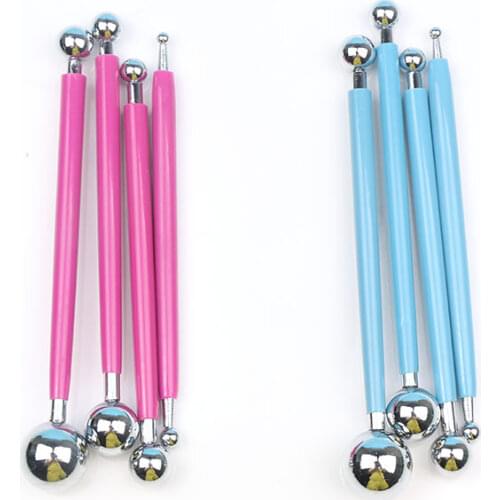 Professional DIY Stainless Steel Polymer Clay Tools Slime Tool Sculpture Tools Toys For Clay Carving Molding Ball Stylus Sticks