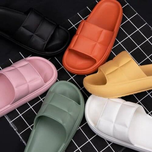Fashion Slippers Women Thick Platform Women Indoor Bathroom Slipper Soft EVA Anti-slip Home Floor Slides Ladies Summer Shoes
