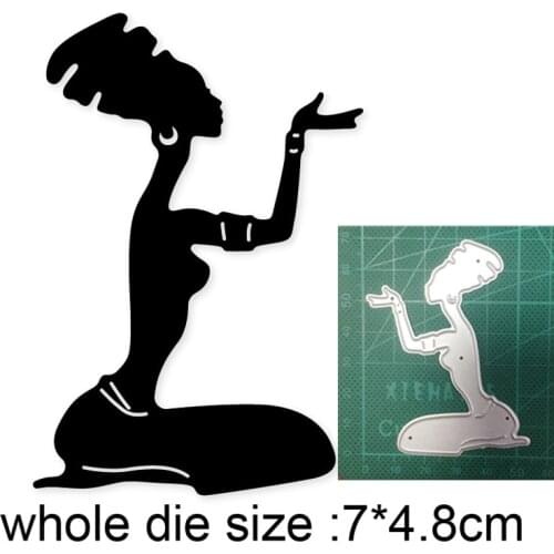 Craft dies metal cutting dies cut die mold African Woman Lady Scrapbooking die craft paper knife mould blade punch stencils dies