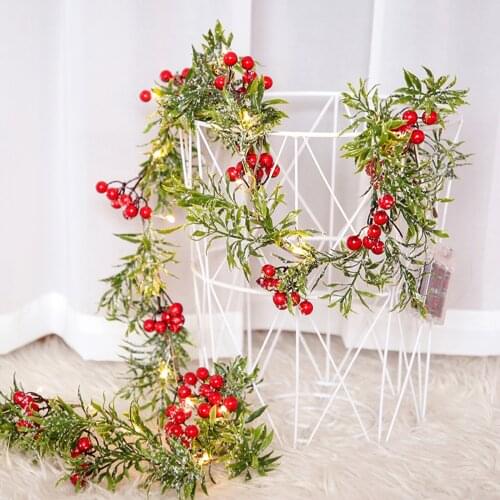 Pine Cone Pulp LED Light Garland Christmas String Lights 180m For Wedding Party Thanksgiving Home Decoration Lamp