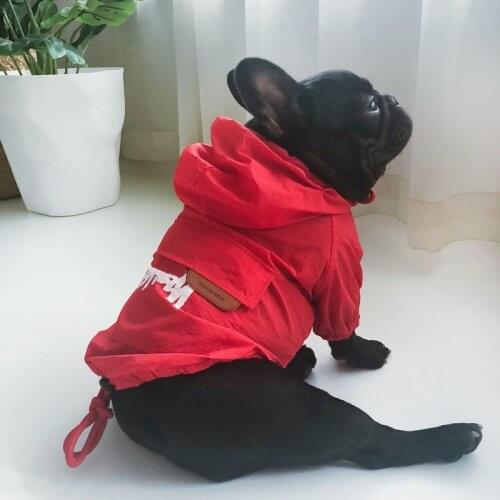 Waterproof Frenchie Bulldog Clothes Fashion Letter Schnauzer Jacket Designer Dog Clothes For Small Medium Dogs M-4XL WPN006