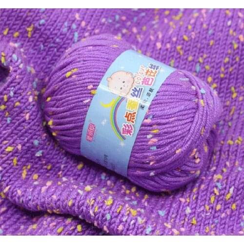 Knitted colourful Wholesale HAND Soft Sweater Sweater Crochet Yarn Craft NEW Knitting Chunky 50g Cashmere Baby Supersoft Wool