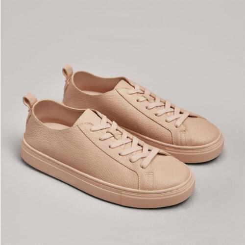 2021 ins fashion high street simple white Genuine leather soft comfot women shoes sneakers women shoes woman