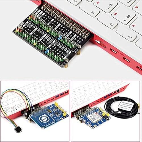 1pc Coolwell Waveshare Raspberry Pi 400 GPIO Header Adapter Header Expansion 2 X 40 Pin Header Module HAT