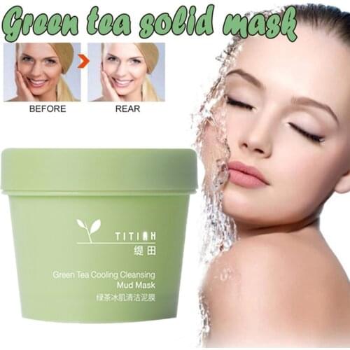 100g Green Tea Mask Mud Skin Care Whole Face Remove Blackhead Acne Nose Deep Cleansing Pore Strip Moisturizing Peel Mask