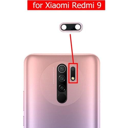 2pcs for Xiaomi Redmi 9 Small Camera Glass Lens Back Rear Camera Glass Lens with Glue Replacement Repair Spare Parts