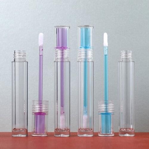 20/30/50pcs 4ml Empty Lip Gloss Tubes with Colorful Wand Transparent Lip Gloss Containers Clear Refillable Lipstick Bottles