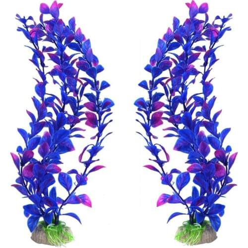 Aquarium Decorations Height 25cm Artificial Simulation Water Plants Plastic Grass for Fish Tank Decor Aquatic Accessories