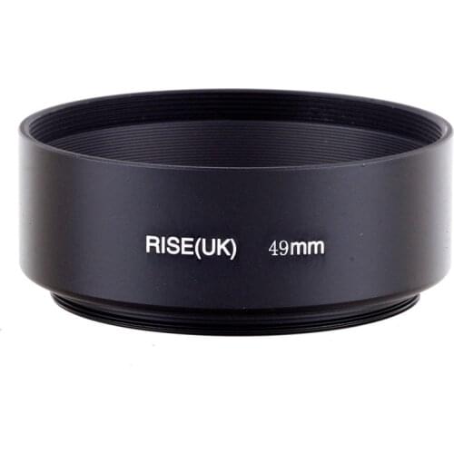 49mm Professional Standard Metal Lens Hood for Canon Nikon Sony Leica Olympus Pentax