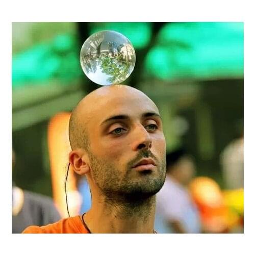 60/70/80/90/100 mm Contact Juggling Ball Magic Tricks Crystal Ultra Clear 100% Acrylic Ball Manipulation Juggling