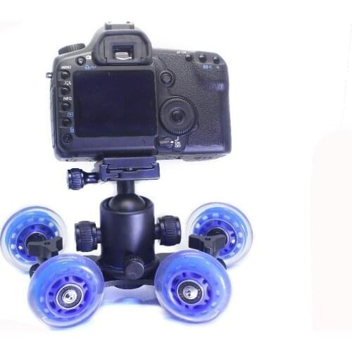 Photographic accessories mini desktop camera rail car table dolly car video slider track DSLR for canon 5diii 60d 5D2 7D