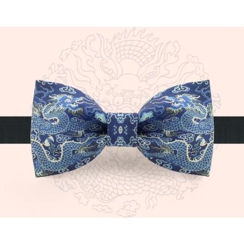 Free shipping new casual MENS male Original design fashion print bow tie party banquet party burn dragon totem