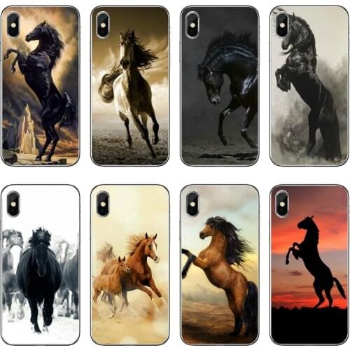 Cool running horse Accessories Phone Case For Huawei P40 P30 P20 Pro P10 P9 Lite Y5 Y6 Y7 Y9 P Smart Plus 2018 2019