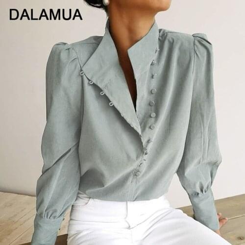 DALAMUA Womens Long Shirts