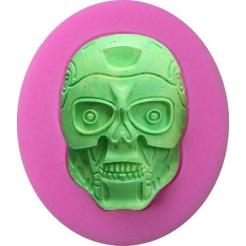 Halloween Horror Zombies DIY Cake Decoration Silicone Tools Pastry Mould Pudding Soap Ice Cube Molds Candy Chocolate Mold