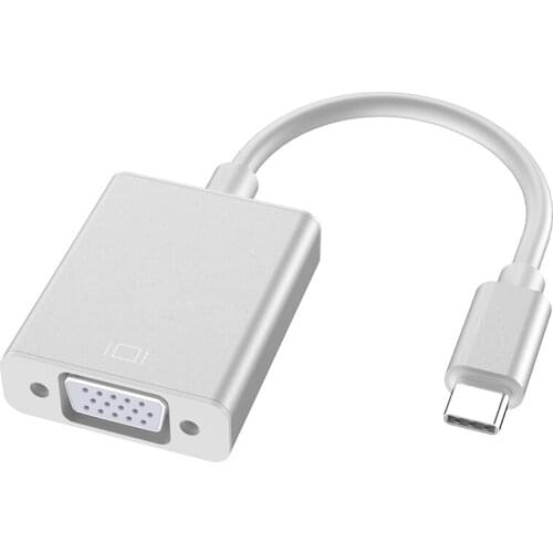 HOJIWI Type C to Female VGA Adapter Cable USBC USB 3.1 to VGA Adapter for Macbook 12 Chromebook Pixel Lumia 950XL Hot Sales AB10