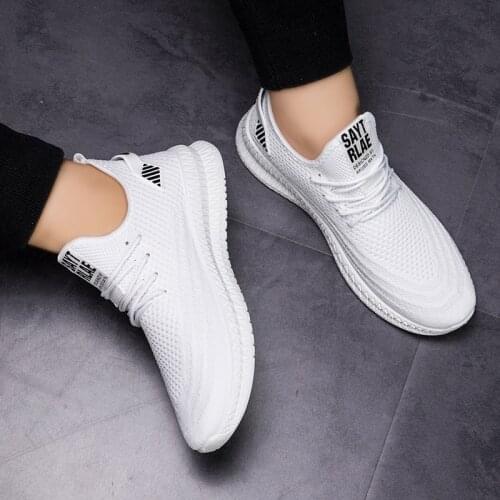 Casual shoes mens solid color Zapatilla comfortable mesh shoes Mens shoes breathable lace-up sports shoes S7048-S7062 Dn