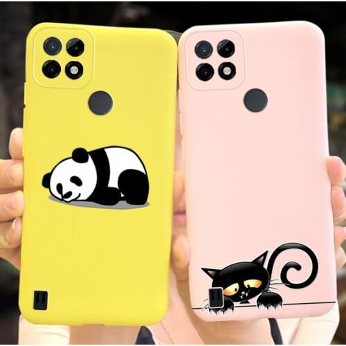 For Realme C21 Case Cute Animal Cartoon Soft Silicone Shockproof Phone Cover For Realme C21 C21Y C 21 21Y 2021 Back Case Bumper