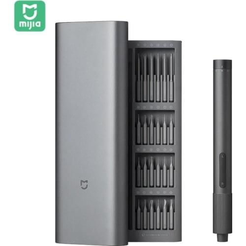 Original Xiaomi Mijia Electric Precision Screwdriver Kit 24 in 1 Type-C Rechargeable 2 Gear Torque Control Magnetic Aluminum Box