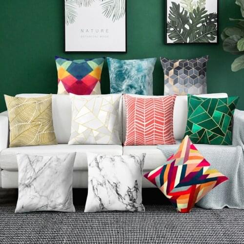 Striped Geometric Cushion Cover Polyester Pillowcase Sofa Home Bedroom Sofa Decor Mandala pillow cushion home decoration
