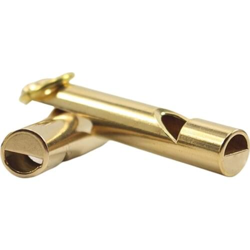 Outdoor Vintage Brass Whistle Bottle Brass Brass Whistle Keychain Pendant Supplies Tool
