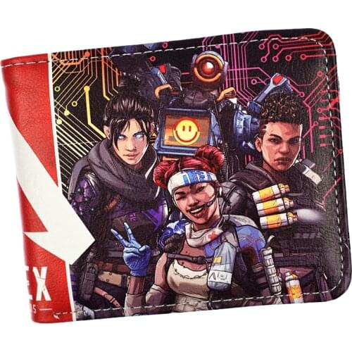 Hot Game APEX Legends Wallet Cool Design Short Purse For Young Students With Coin Pocket