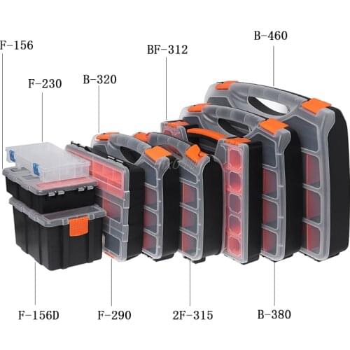 Plastic Carry Tool Storage Case Spanner Screwdriver Parts Hardware Organizer Box F-230/290/156D/156 2F-315 BF-312 B-460/380/320