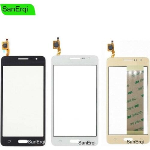 SanErqi 10PCS / LOT For Samsung Galaxy Grand Prime G530 G531 SM-G531F G531 Touch Screen Digitizer Sensor Glass lens Touch Panel