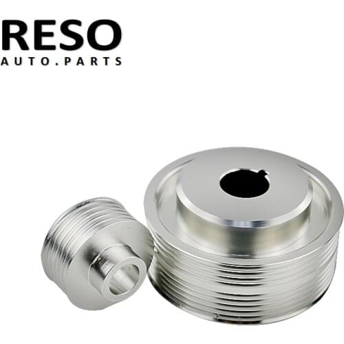 RESO -Light-weight Crank Pulley For Subaru Impreza WRX V. 7 8 9 GDB/GDA 2.0 2.5L SOHC 16V AWD Auto Manual G11 EJ25 2.0L EJ20T