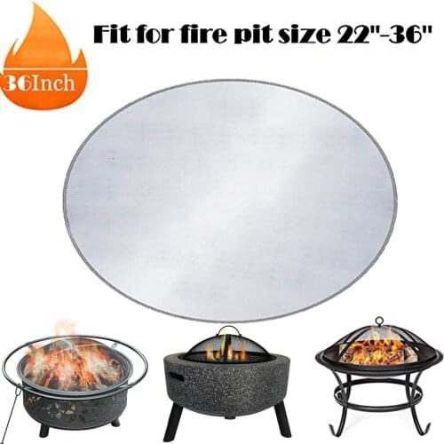Heat Resistant Fire Pit Grill Mat Non-Slip Table Pan Pot Placemat Kitchen Tool