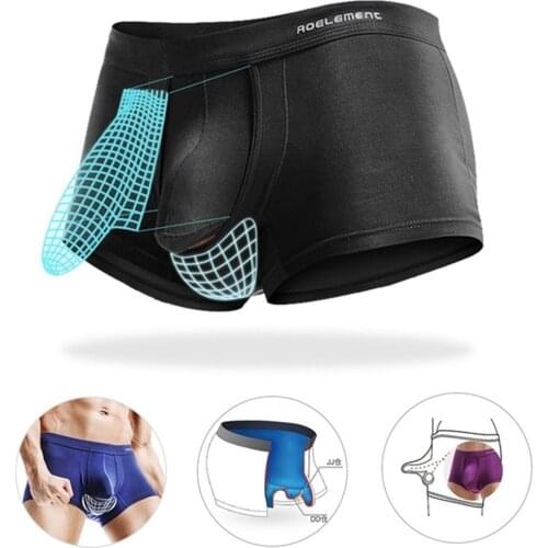 Boxer Health Underwear Men Sexy Breathable Bulge Pouch penis Soft panties Shorts Elephant nose Trunks male 2020 cueca masculina