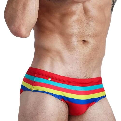 Swim Brief Men Bikini Summer Swimsuits Beach Athletic Swimwear Bathing Suit Surf Trunks Board Shorts Pouch Soft Underwear