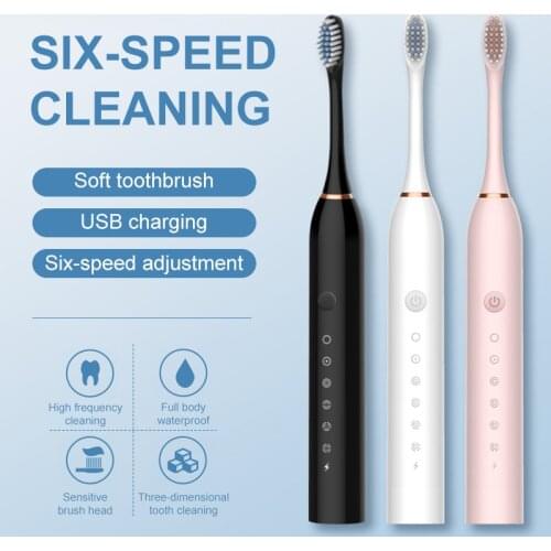 Sonic Electric Toothbrush USB Charging Adult Waterproof Smart Soft Bristle Toothbrush Couples Electric Toothbrush зубная щетка