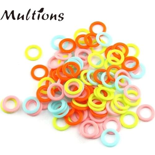 100Pcs Plastic Stitch Marker 12mm Knitting Markers Rings Crochet Stitch Marker Knitting Counters Needle Clip DIY Sewing Tools