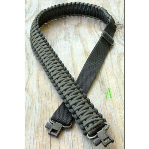 550 Adjustable Paracord Rifle Gun Sling Strap With Swivels