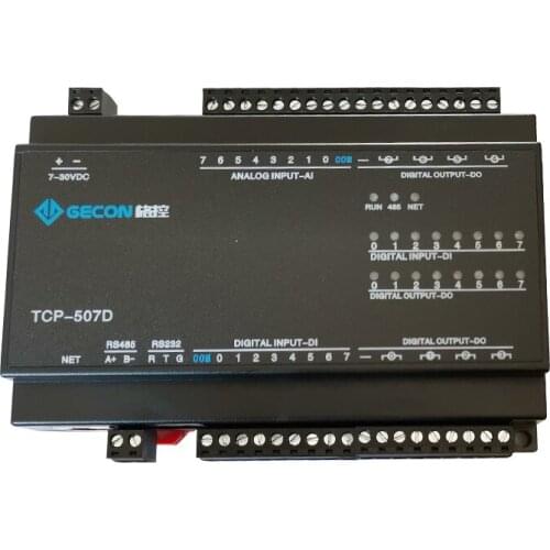 8AI8DO8DI master station Modbus TCP to RTU module Ethernet RS485 control slave device