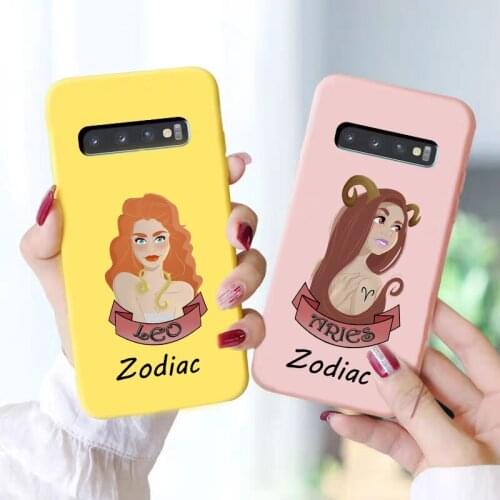 Zodiac Sign phone Case Cover for Samsung Galaxy s20 Ultra s9 s10 plus A50 A10 A20 A30 A70 A60 A51 A71 S