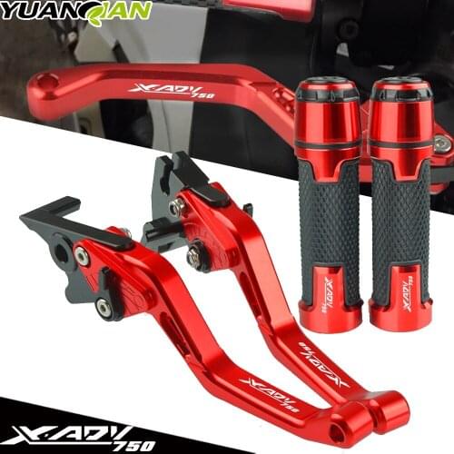 For Honda XADV750 XADV 750 2017-2020 2018 2019 With X-ADV750 Logo Motorcycle CNC Adjustable Brake Clutch Lever Handle Hand Grips