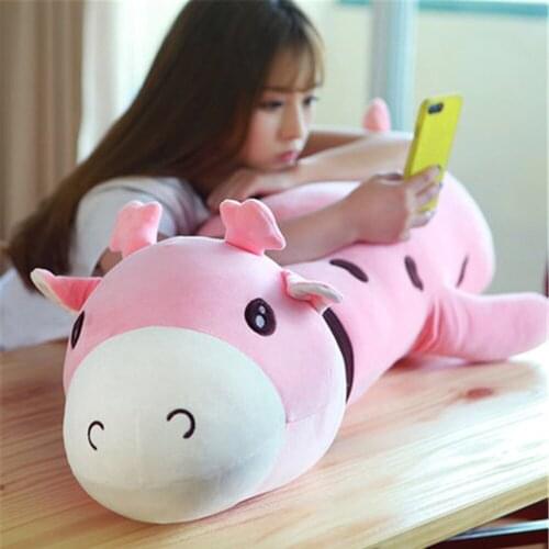 Fancytrader Big Huge Lovely Giraffe Pillow Toys Cuddly Giant Yellow Blue Pink Giraffe Animals Doll 4 Sizes