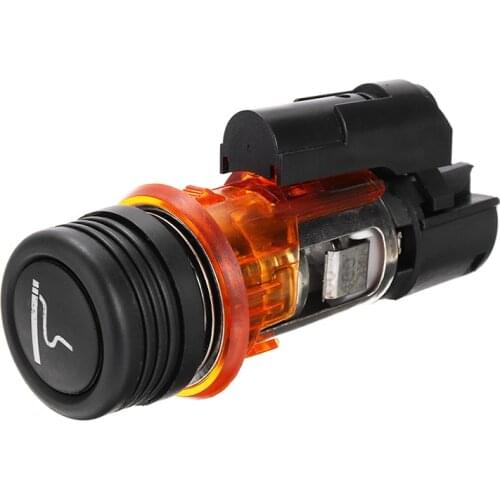 For Peugeot 206 308 406 607 1007 1pc 12V Car Auto Cigarette Lighter Housing Socket Metal Plastic Parts Accessories