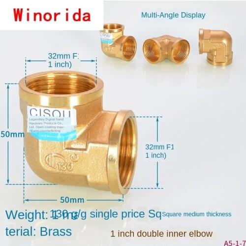 1 Inch Copper Joint Tee To 3/4 Inch Inner Elbow To 1/2 Inch Outer Teeth Direct Tube Ancient Double Outer Wire Tube