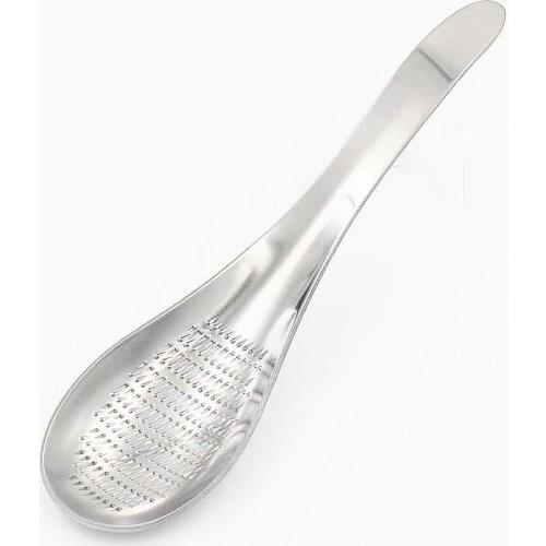 Stainless Steel Lemon Zester Mixer Ginger Grater Wasabi Garlic Grinding Tools Cheese Grater Mixing Spoon C66