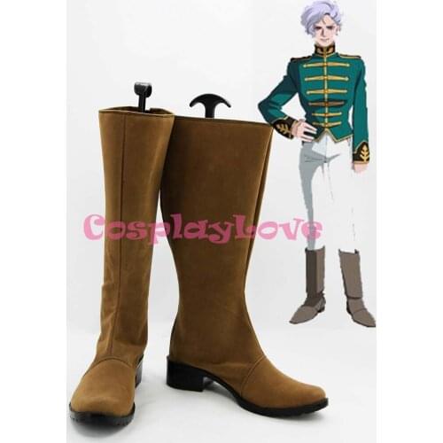 MOBILE SUIT GUNDAM Angelo Sauper Cosplay Shoes Boots Hand Made Custom-made For Halloween Christmas CosplayLove