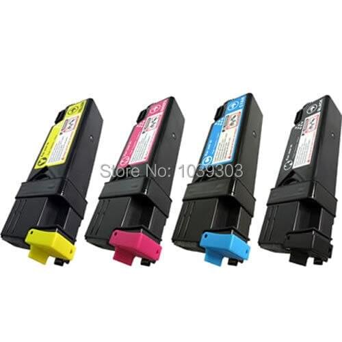 4 Pack Toner Cartridge Set Compatible for Xerox Phaser 6130 6130N KCMY 106R01281 106R01280