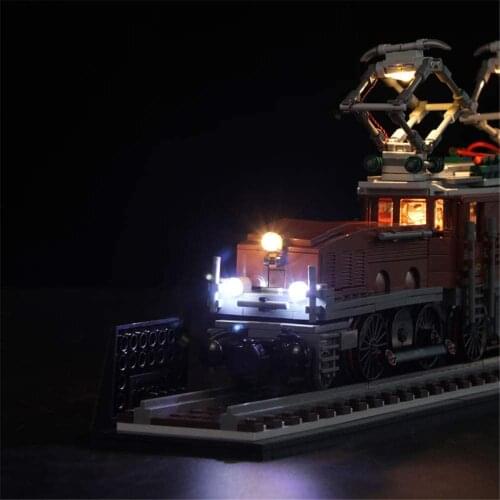 LED Light Kit for Creator Expert Crocodile Locomotive 10277 Building Blocks Toys(NOT Include The Lego Set)