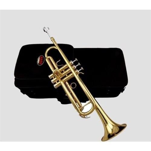2017 New JINYIN JYTR-M100 professional Bb Trumpet Gold and silver beginners trompeta with mouthpiece and padded case hot sale